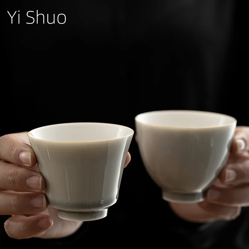 Japanese Pottery - Ice grey Glaze Cup styl japoński