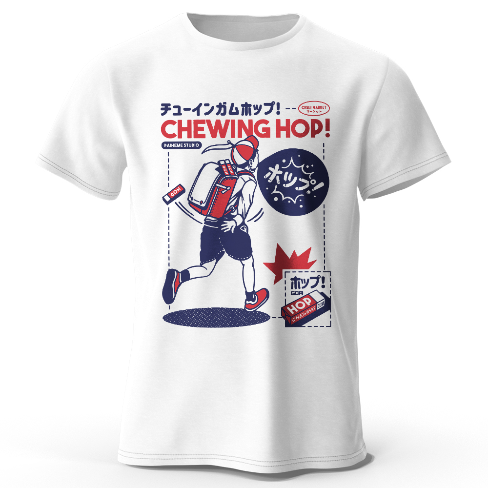 Japanese Snacks - Japońskie przekąski Ręcznie rysowany T-shirt z