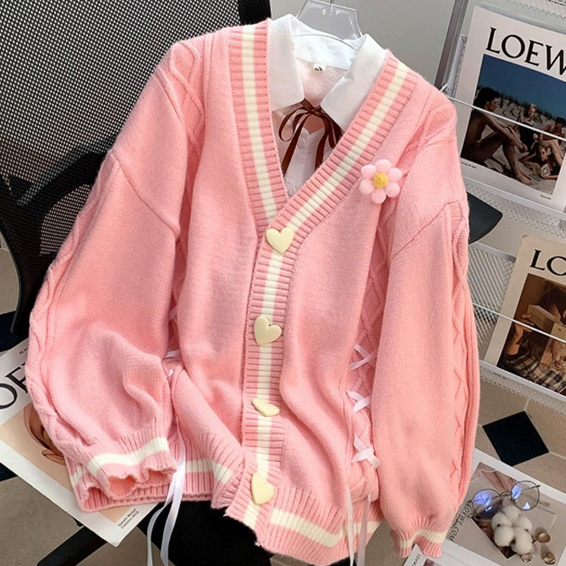 Japanese Snacks - Damski sweter rozpinany w stylu japońskim,