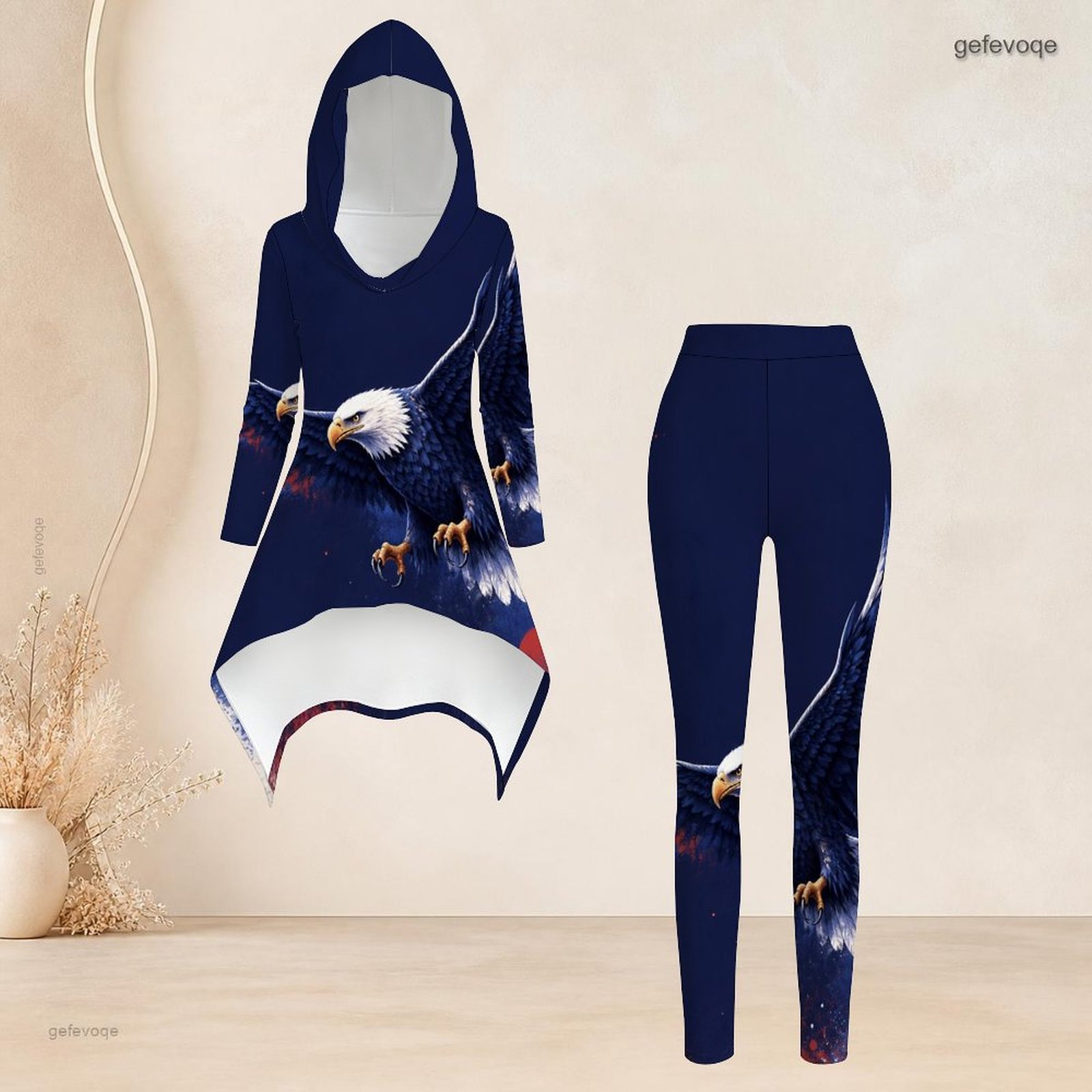 Matcha - Damski modny zestaw casualowy 2-częściowy: bluza