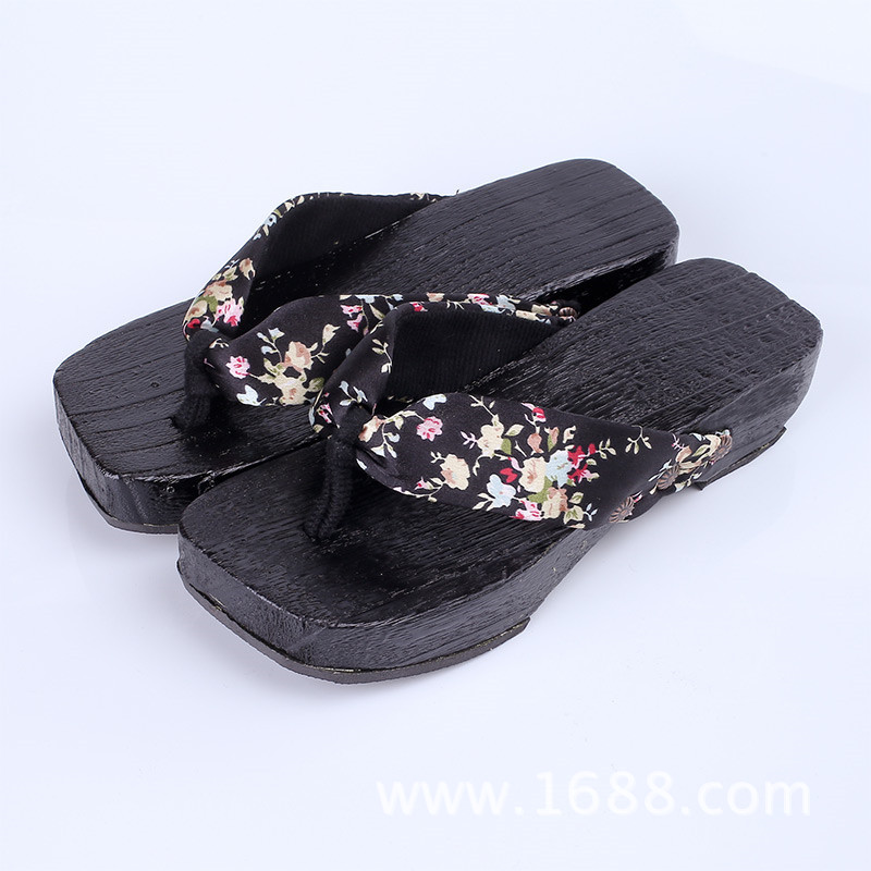 Geta Wooden Sandal - Nowe damskie sandały Geta na koturnie