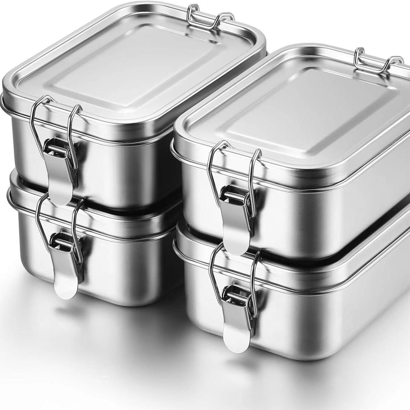 Bento Box - Wytrzymała, nierdzewna skrzynka bento o dużej