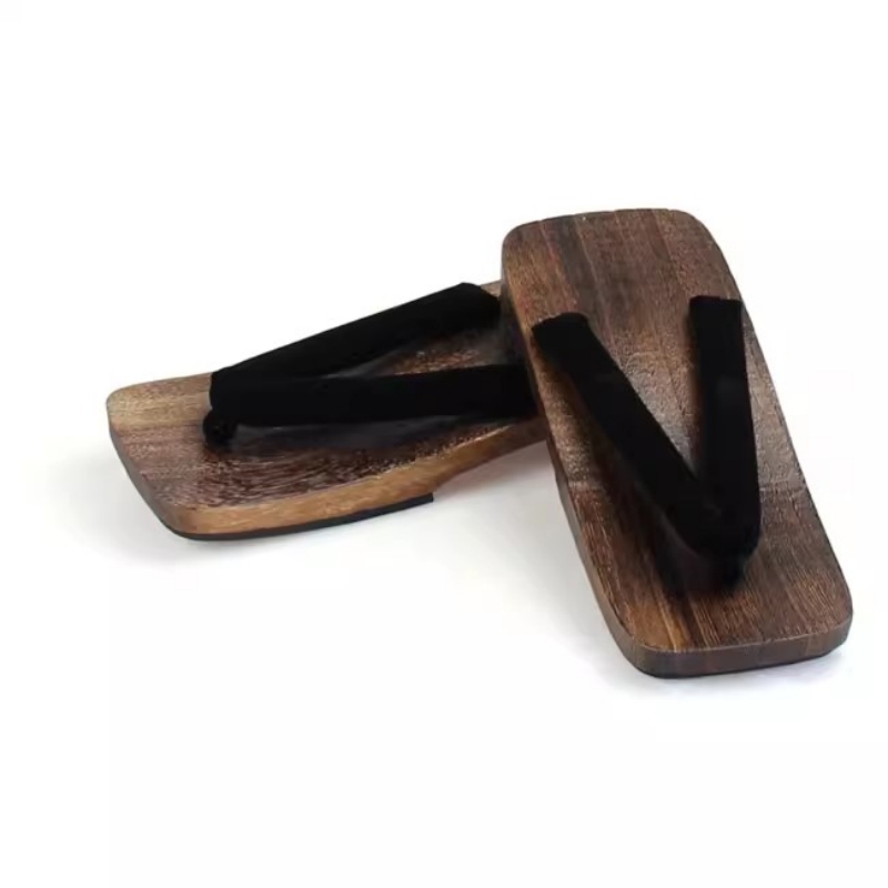 Geta Wooden Sandal - Męskie szary kolor węgielny Cosplay Wood