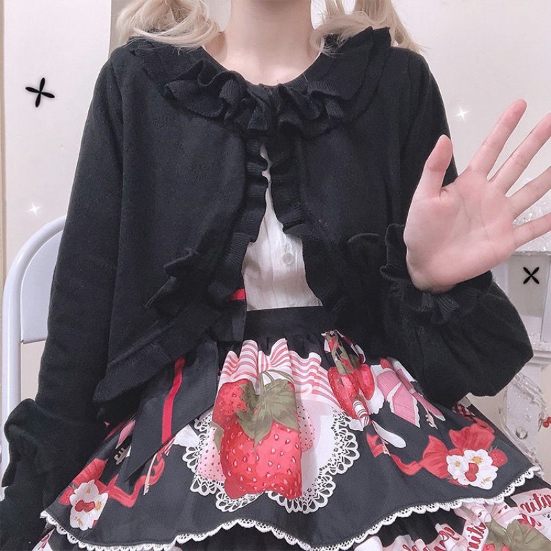Japoński sweter Lolita z wycię – Japanese Snacks recenzja i cena